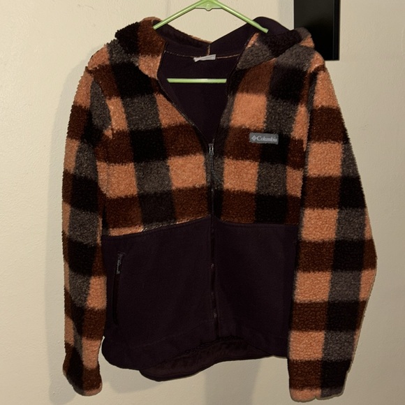 COLUMBIA PLAID ZIP UP XL❤️ - Picture 7 of 8
